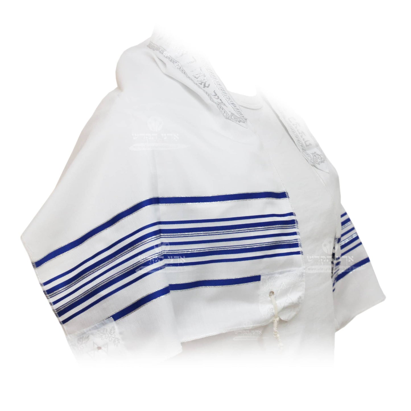 Tallit "Acrylic" Blue Silver