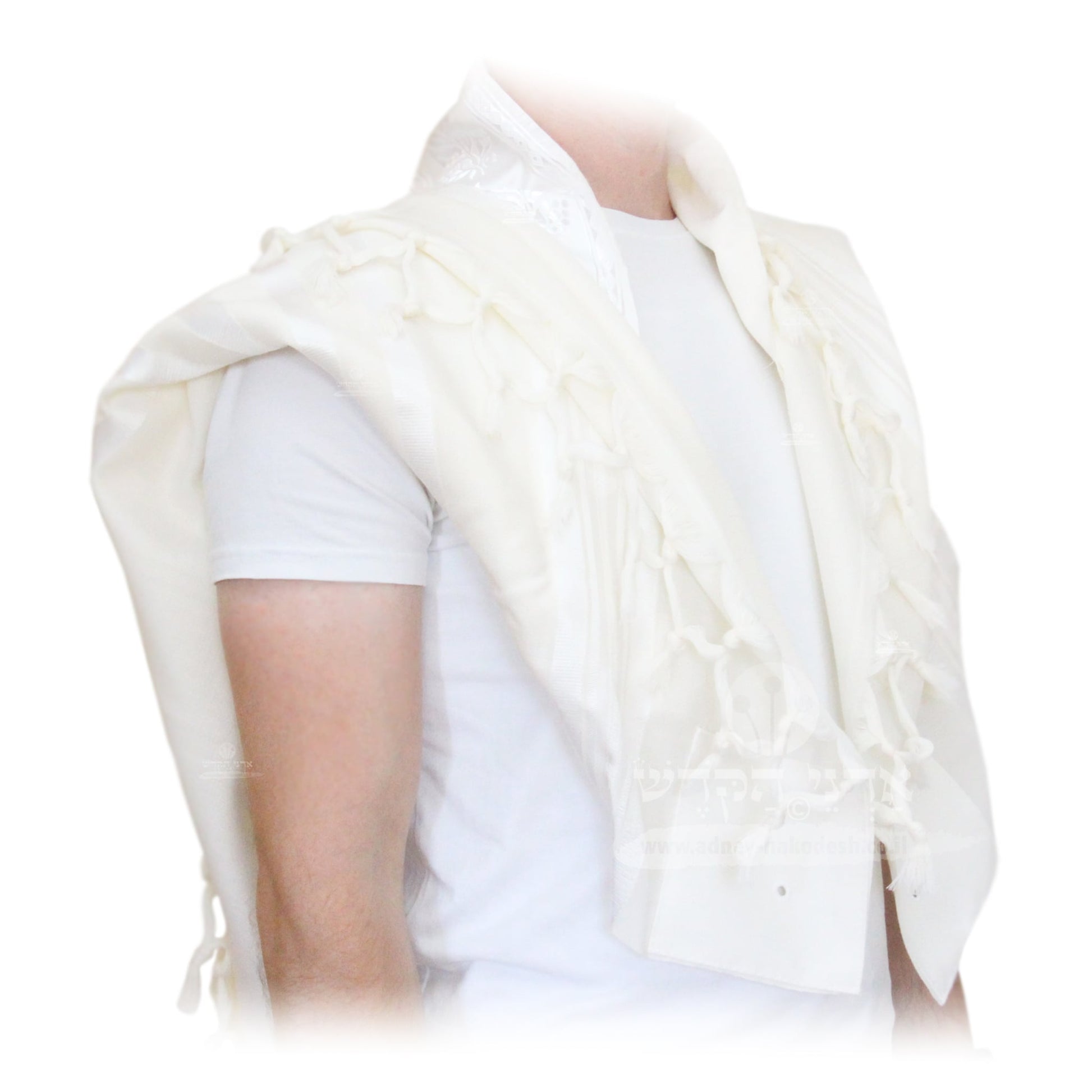 Tallit Shacharit Beit Yosef White