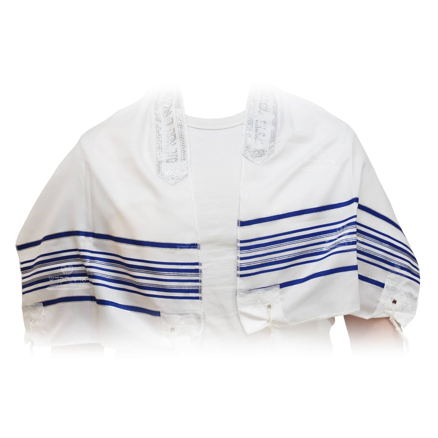 Tallit "Acrylic" Blue Silver