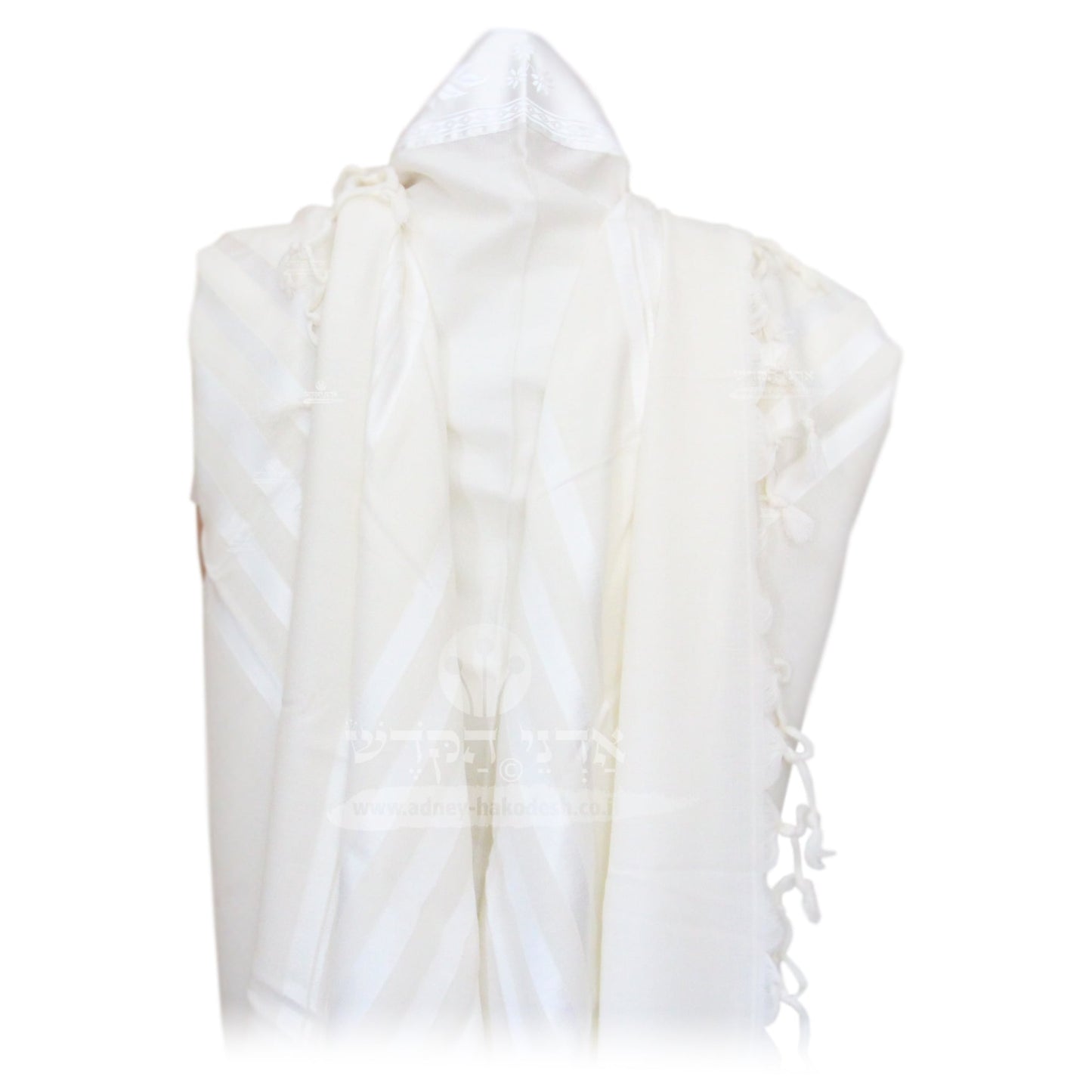 Tallit Shacharit Beit Yosef White