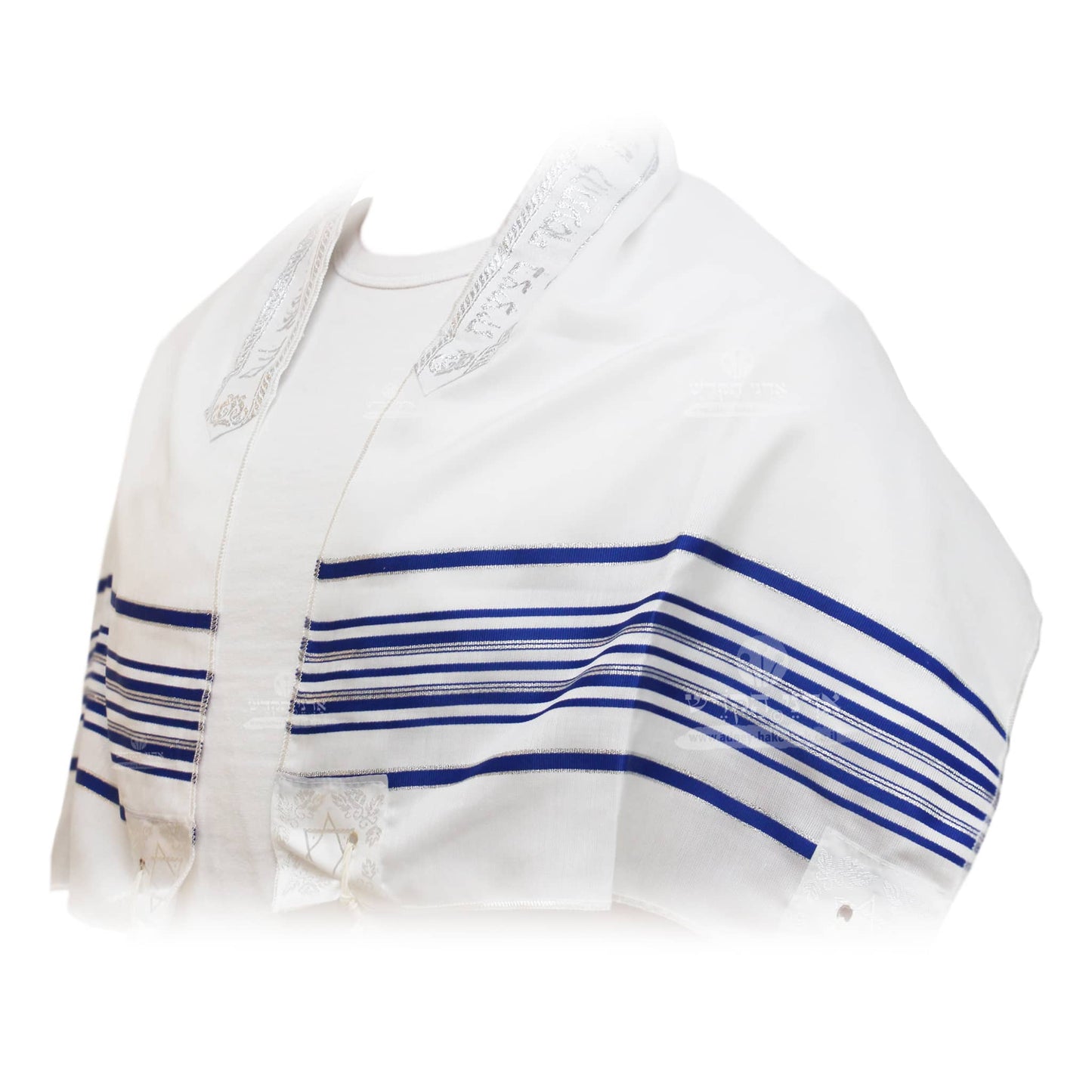 Tallit "Acrylic" Blue Silver