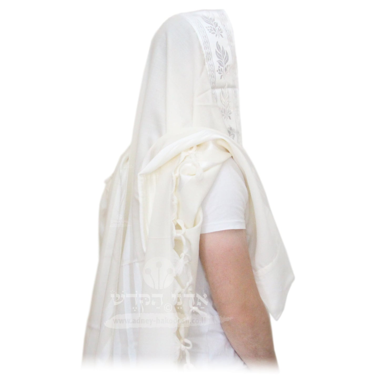 Tallit Shacharit Beit Yosef White