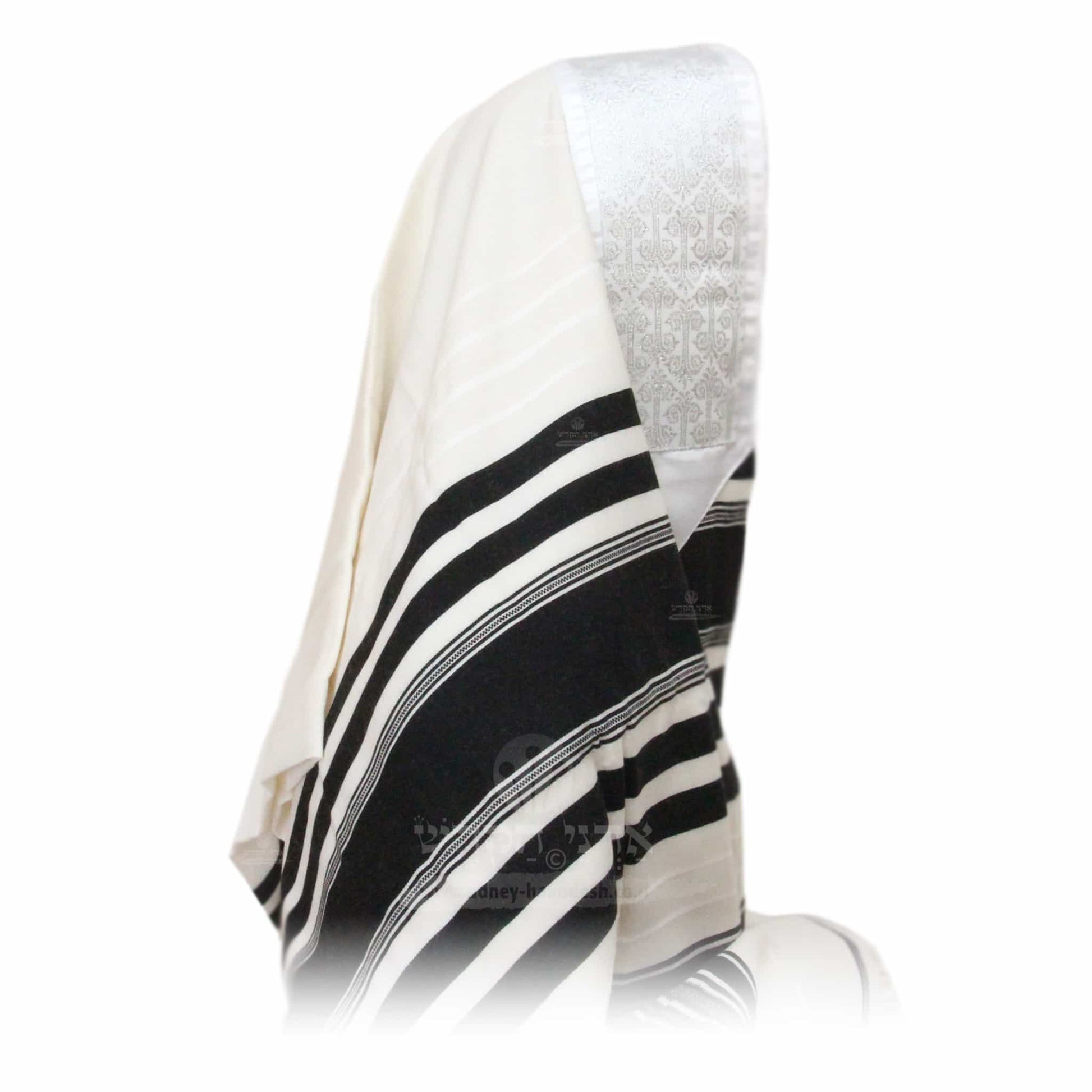 Tallit Temani Netted Black