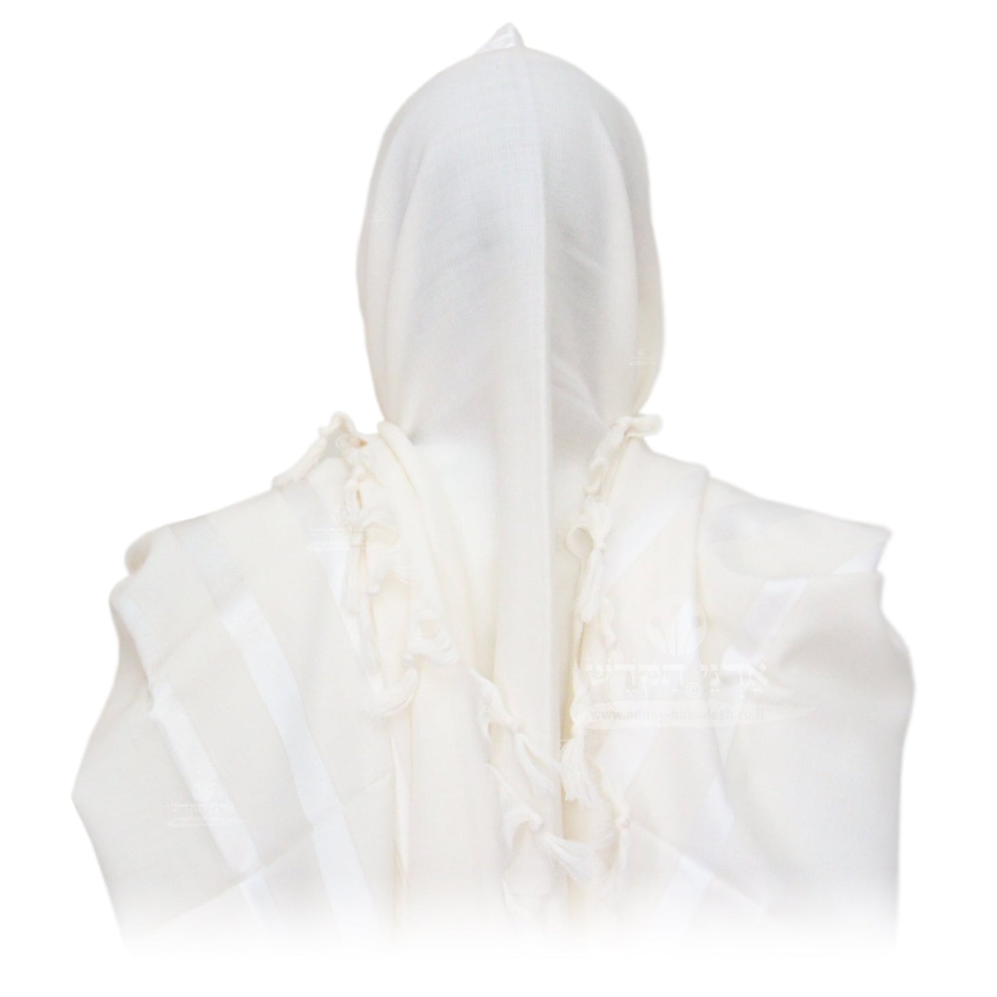 Tallit "Pe'er Kal" - White, Black